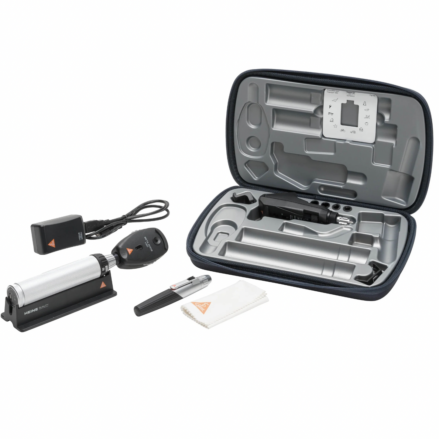 HEINE LED Ophthalmic Student Set "Mobile". Beta 200S LED Ophthalmoscope & LED Retinoscope.
