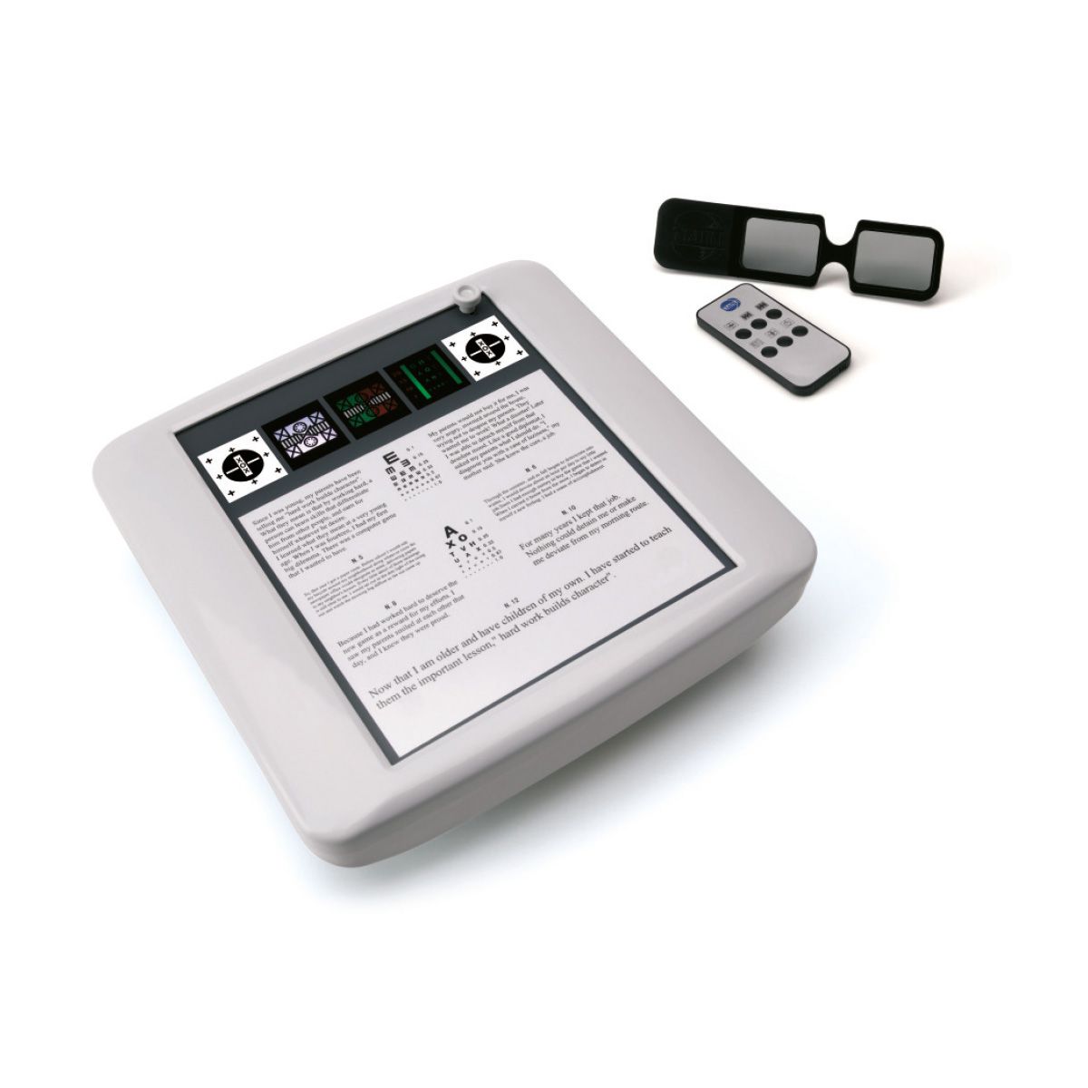 Near Vision Test Screen with Remote Control